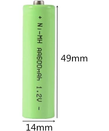 20PCS Solar Light Replacement Battery 600mAh 1.2V NI-MH AA - Rechargeable for Garden Lights Remotes & Toys - Buy Online on GoSupps.com