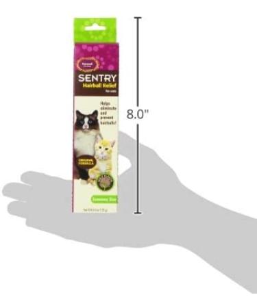 Sentry Hairball Relief for Cats Malt Flavor - 4.4 oz - Eliminate Hairballs with Ease - Buy Online on GoSupps.com