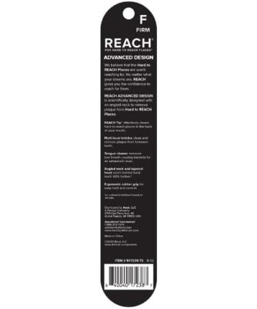 REACH Advanced Design Firm Toothbrush Full Head - Pack of 4 - Buy Online on GoSupps.com