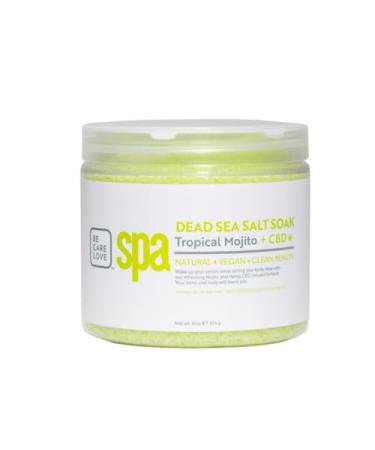 BCL SPA Dead Sea Salt Soak 454g Tropical Mojito + CBD