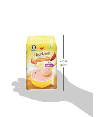 Gerber Hearty Bits MultiGrain Cereal 12+ Months - Banana Apple Strawberry 8 oz - Buy Online on GoSupps.com