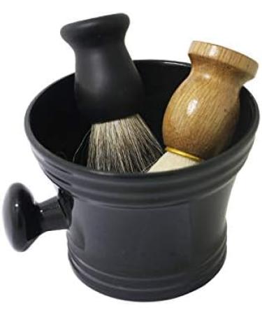 VKLOPDSH White Razor with Soap Cup Premium Shaving Brush Tool for Men | International Shipping Available - Buy Online on GoSupps.com