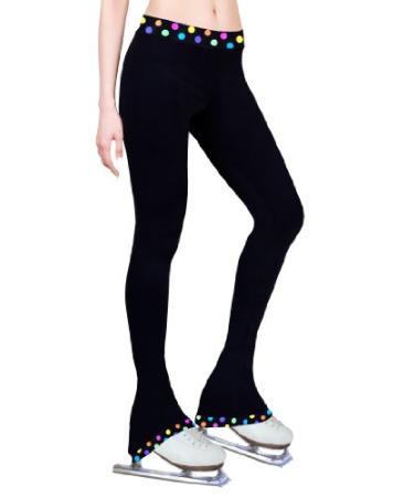 NY2 SPORTSWEAR Figure Skating Practice Pants - Polka Dot Multi XX-Large