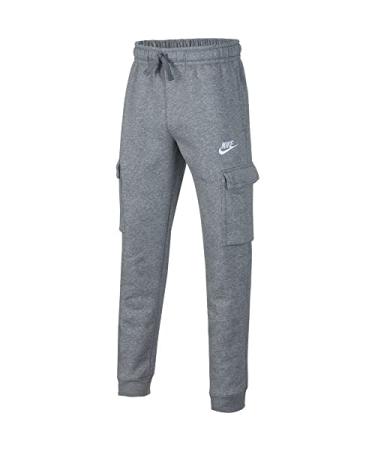 Nike Kids Boy's Sportswear NSW Club Cargo Pants (Big Kids) X-Large Carbon Heather/Smoke Grey/White