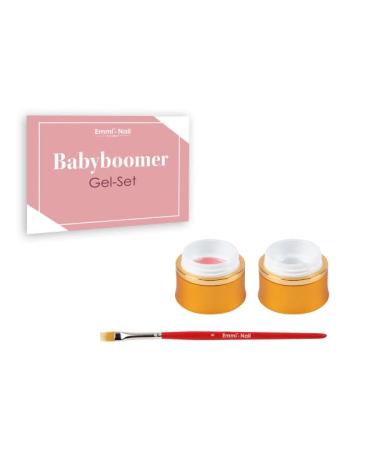 Emmi Nail Babyboomer Gel Set - Flawless Ombr Gradient | Vegan Fiber Camouflage Milky Rose & French Gel Milky White | International Shipping Available - Buy Online on GoSupps.com