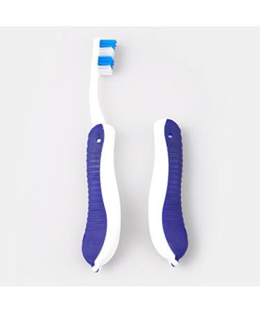 Travel Toothbrush Set 5 Portable Soft & Foldable Disposable Toothbrushes for Hotels & Aviation - Buy Online on GoSupps.com
