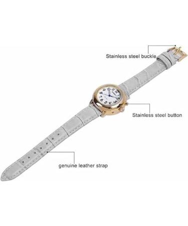 QINGQIAN English Voice Talking Watch for Blind & Elderly Women - Clothing Size Guide - Buy Online on GoSupps.com