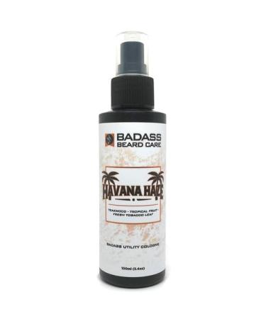 Badass Beard Care Beard Utility Cologne - Havana Haze 3.4 oz - All Natural Ingredients to Keep your Beard Fresh Havana Haze 1 Count (Pack of 1)