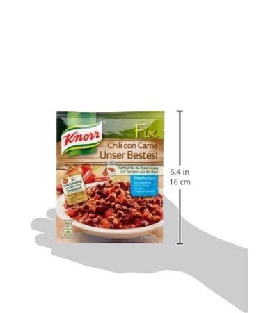 Buy Knorr Fix Chili con Carne Seasoning Mix - 3 Portions (49g) | International Shipping Available - Buy Online on GoSupps.com