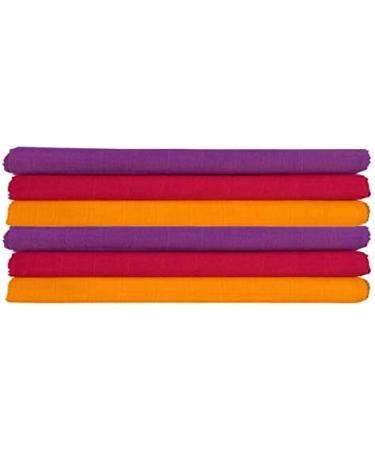 Divata Bunte Mini Mulltche 6er Set - Oeko-Tex Certified Baby Spitting Towels 35x35 cm Colorful Baby Washcloths for Girls - International Shipping - Buy Online on GoSupps.com