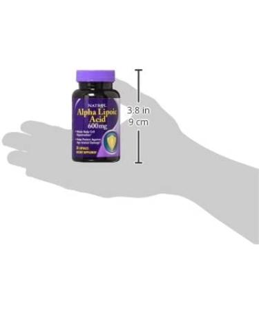 Natrol Alpha Lipoic Acid 600mg - 30 Capsules | Antioxidant Support - Buy Online on GoSupps.com