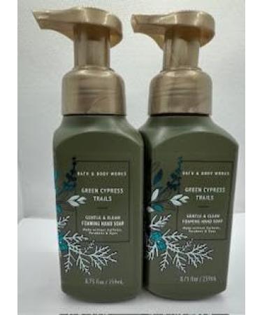 Set of 2 Green Cypress Trails Gentle & Clean Foaming Hand Soap 8.75 Ounce