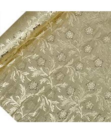 20 X 10 Yds Champagne Polyethylene Embossed Floral Foils