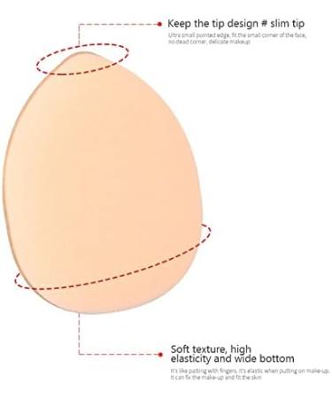 Makeup Sponge Mini Cosmetic Puff Fingertip Small Steamed Buns Finger Puff Air Cushion Mini Puff Concealer Makeup Sponge Water Drops Makeup Sponge Holder(3) - Buy Online on GoSupps.com