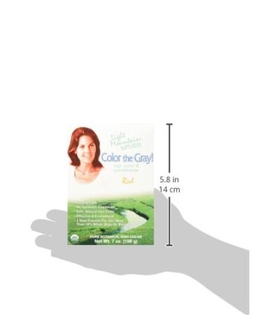 Light Mountain Natural Color The Gray! Hair Color & Conditioner - Red, 7 oz (2 Pack) | 100% Natural & Vegan - Buy Online on GoSupps.com