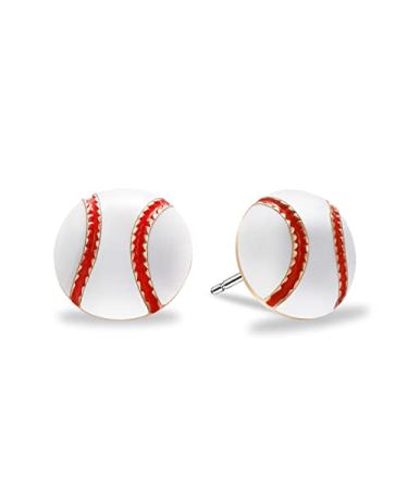 Baseball Earrings for Women Sterling Silver Stud Earrings, Baseball Mom Hypoallergenic Earrings for Girls, Sports Earrings for Teen girls Baseball Gifts for Teens Posts Earrings