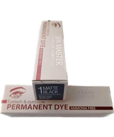  Rosa Impex Ammonia-free permanent eyebrow and eyelash tint No. 1 Matte Black "Spa Master" 20 ml - Buy Online on GoSupps.com