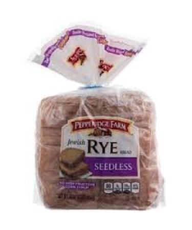 Pepperidge Farm: Jewish Rye Seedless Bread, 16 Oz (Pack of 2) 1 Pound (Pack of 2)