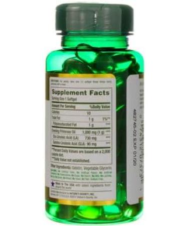 Nature's Bounty Evening Primrose Oil 1000 mg Softgels 60 ea - Buy Online on GoSupps.com