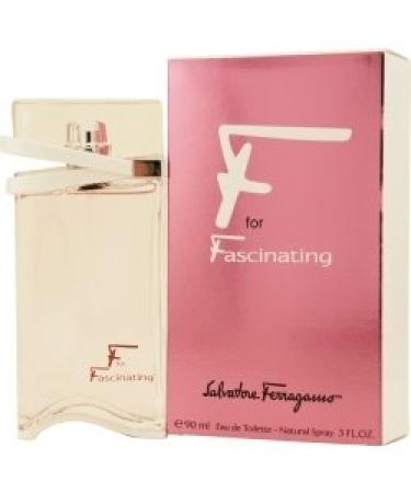 Salvatore Ferragamo F For Fascinating Eau de Toilette Spray for Women 3 oz