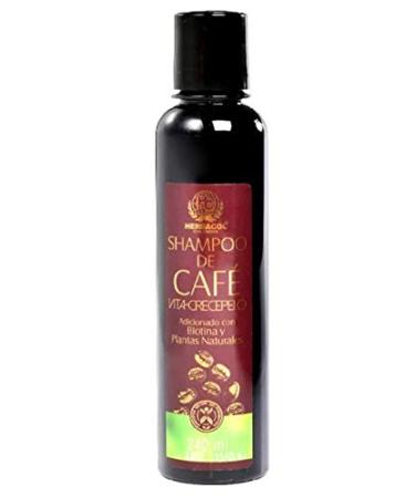 Coffee Hair Growth Shampoo 8.1 Fl. Oz. (240ml) | Herbacol Shampoo Vitacrecepelo de Cafe 8.1 Fl. Oz. (240ml)