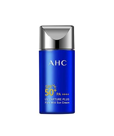 AHC SPF50 PA++++ UV Capture Plus Pure Mild Sunscreen  Sunscreen SPF 50+ PA++++  Resistant UV Hydrating Soothing Cream  50ml