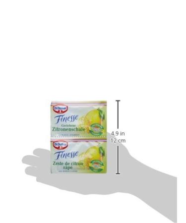 Dr. Oetker Finesse Grated Lemon Peel 3 Pack | 6g | Vegan & Perfect for Desserts & Cakes - Enhance Your Recipes! - Buy Online on GoSupps.com