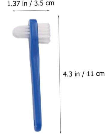 Goohochy Double-Headed Toothbrush for Dentures - Travel-Sized 1 Pack Ideal for Prosthesis Care - Buy Online on GoSupps.com