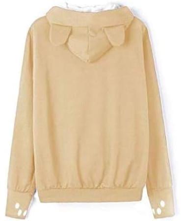 Shop Angel Zyj Women's Cat & Dog Pocket Hoodies | Cozy Autumn/Winter Sweaters in Khaki | Plus Sizes Available - Buy Online on GoSupps.com