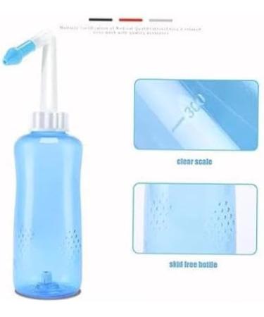 500ML Nasal Irrigation Bottle for Adults - Sinus Rinse Kit with 2 Nozzles for Safe and Effective Nasal Cleansing - Includes Saline Nasal Spray - Buy Online on GoSupps.com