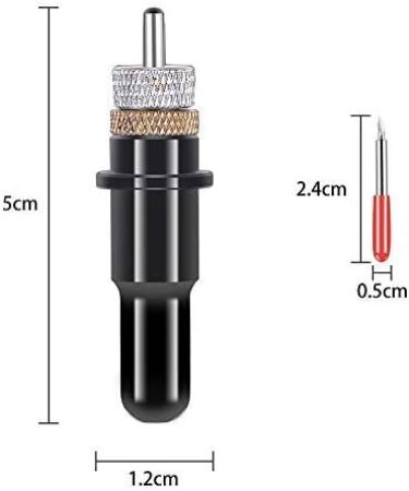 40Pcs Tungsten Steel Vinyl Cutter Blades Lettering Blade 30/45/60 Degree for Roland Cutting Plotter with 1 Knife Block  Black Set 5 - 40pcs - Buy Online on GoSupps.com