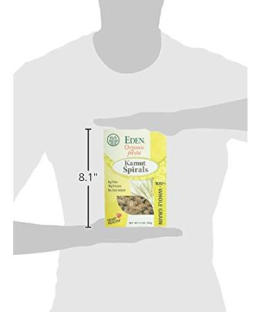 Eden Organic Kamut Spirals 12 oz - 100% Whole Grain Fusilli Macaroni Cut - Non-GMO - Buy Online on GoSupps.com