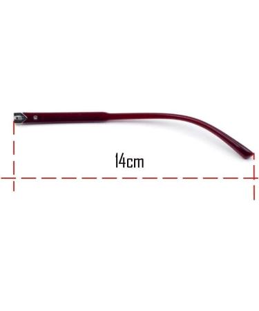VIORNO Red Plastic Eyeglass Legs - Replacement Temple for Glasses - 1 Pair Eyeglass Frame Repair - Buy Online on GoSupps.com