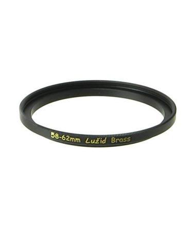 LUID X2 Brass 58mm to 62mm Step Up Filter Ring Adapter 58 62 Luzid