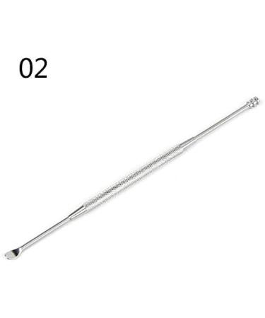 1PCS Ear Wax Pickers Stainless Steel Ear Picks Wax Removal Curette Remover Cleaner Ear Care Tool Earpick Facial Beauty Tools - (Color: 02) - Buy Online on GoSupps.com