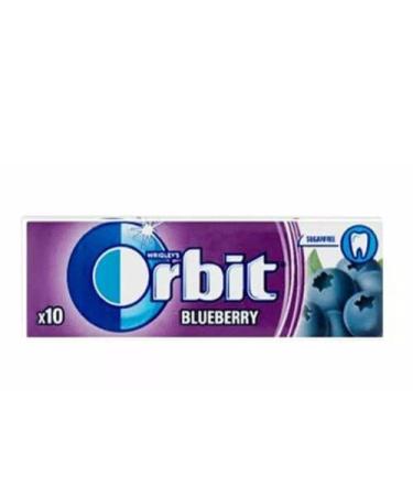 2 Full Packs of WRIGLEY'S Orbit Chewing Gum (60 Single Packs) Blueberry