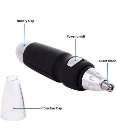 Buy Waterproof Ear and Nose Hair Trimmer | Battery-Operated 360 Rotating Facial Hair Clipper for Men & Women - Easy Cleansing & Precision Grooming - Buy Online on GoSupps.com