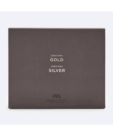 Zara Man Gold + Silver Cologne for Men Fragrance Set EDT Eau De Toilette 2x 90 ML (3.04 FL OZ) - Buy Online on GoSupps.com