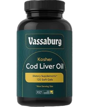 Vassaburg Kosher Cod Liver Oil Softgels - 120 Softgels