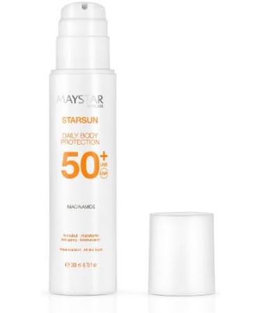  MAYSTAR MAYSTAR SKINCARE STARSUN DAILY BODY PROTECTION SPF 50+ Body sunscreen with moisturizing and anti-aging niacinamide with high UVB UVA and blue light protection. - Buy Online on GoSupps.com