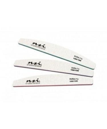 NSI Dura Grit Nail Files 3 Files 100 150 & 180 Grit