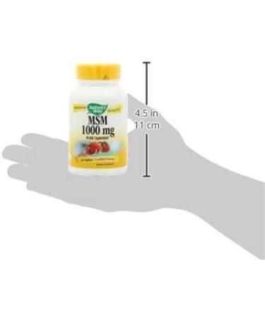 Nature's Way MSM 1000 mg - 120 Vegan Tablets for Joint & Skin Health - Buy Online on GoSupps.com
