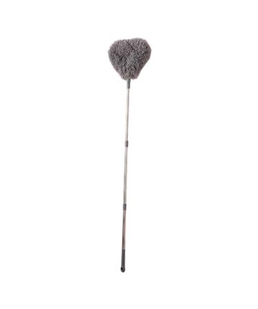 yixue Retractable Duster Stainless Steel Long Handle Dusting Brush Car Household Cleaning Tools Easy to Use Gray Grey
