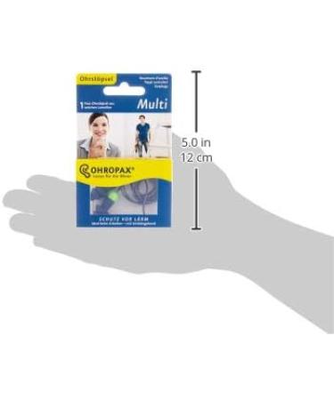 Ohropax Multi-Lamelle Earplugs with Band - Noise Protection for Home Work & Leisure - 1x2 Pack - Buy Online on GoSupps.com