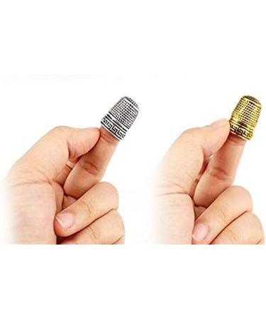 Sewing Thimble Set - Stainless Steel Tailor Finger Protectors | Quilting Craft Accessories - Buy Online on GoSupps.com