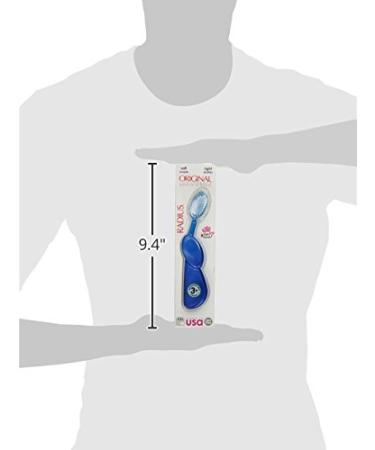 RADIUS Original Right Handed Toothbrush - Improves Gum Health, Sustainable Materials - 1 Count (Colors Vary) - Buy Online on GoSupps.com