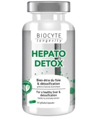 BIOCYTE Hepato Detox - Detox Food Supplement Liver Wellness Detoxification - Milk Thistle Fennel Artichoke Choline Beaine - 60 Capsules - 30 Day Program - Buy Online on GoSupps.com