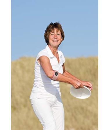 Tennis Elbow & Golfers Elbow Brace - Pain Relief Arm Strap Support for Tendonitis - Men & Women - Ulnar Nerve Wrap - Single Pink - Buy Online on GoSupps.com