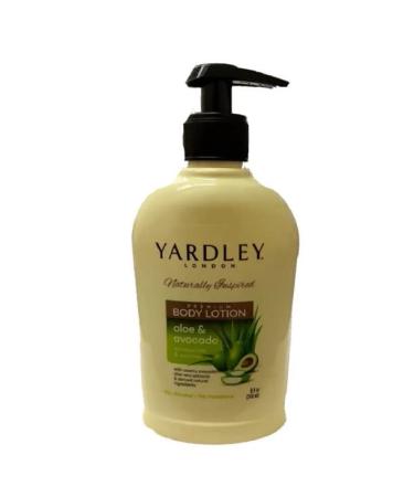 Yardley London Premium Body Lotion Aloe and Avocado Naturally Moisturizing 8.4oz.
