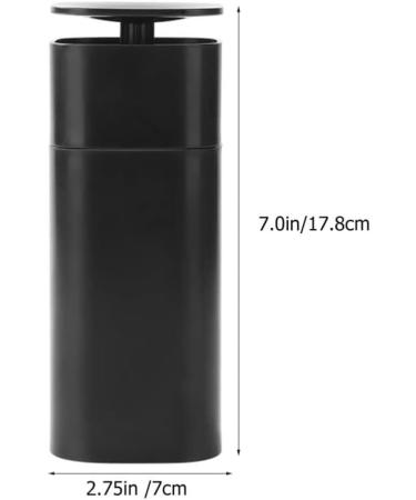 DOITOOL Push Down Empty Pump Dispenser Bottle - Ideal for Nail Polish & Makeup Remover - Black - Buy Online on GoSupps.com